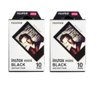 【FUJIFILM 富士】instax mini 卡通拍立得底片 2入組(黑框/黑底)