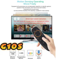 Portable Voice Remote Control G10S Air Mouse 2.4G Wireless Gyroscope IR Learning For Android TV Box H96 MAX X88 PRO X96 MAX
