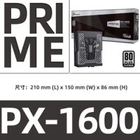 New Power Supply Seasonic PRIME PX-750 PX-850 PX-1000 PX-1300 PX-1600 For SSR-750PD SSR-850PD SSR-1000PD SSR-1300PD SSR-1600PD