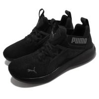 【PUMA】慢跑鞋 Softride Enzo NXT 男鞋 緩震 彈性 透氣網布 襪套式 包覆 黑(195234-01)