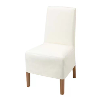 BERGMUND 椅子附中長型椅套, 橡木紋/inseros 白色