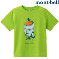 Mont-Bell Wickron 兒童排汗短T/幼童排汗衣 1114503 1114508 GOURIKI SPGN 春綠
