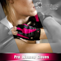 HARBINGER 重訓健身用專業手套 #149 女款 黑粉色(Pro Women Gloves)