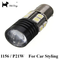 Car Flashing 2pcs P21W LED Canbus 12W 1156 Ba15s Backup Reverse Light for car-styling Bulb Free Shipping