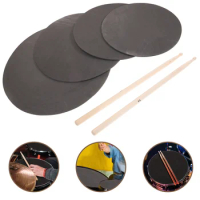 1 Set Drum Pad Kits Drum Practice Pad Percussion Drum Practice Pad Drum Mallet Set