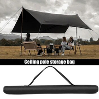 Tent Poles Carrying Bag Portable Fishing Rod Camera Tripod Case 600D Oxford Cloth Wear-resistant Camping Accessories