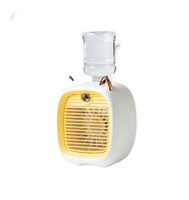 優樂悅~新款  跨境水冷風扇迷你小風扇USB風扇桌面渦輪LED噴霧加濕冷風機