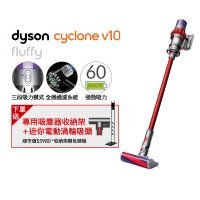 dyson 戴森 Cyclone V10 Fluffy SV12 無線吸塵器 紅色(超值下殺)
