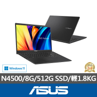 【ASUS 華碩】15.6吋N4500 輕薄筆電(VivoBook X1500KA/N4500/8G/512G SSD/W11)