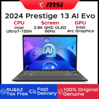 2024 MSI Prestige 13 AI Evo Laptop 13.3 Inch 2.8K QHD OLED Screen Netbook Intel Ultra7-155H 32GB 1TB Intel Arc Graphics Notebook