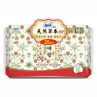 蘇菲天然草本衛生棉(25cm)(18片/包)
