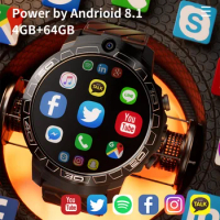 4G LTE Lokmat APPLLP 3 PRO Smart Watch with SIM Slot WiFi Internet Download Software Sports Bracelet Heart Rate Smartwatch