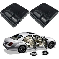 2pcs Universal LED Car Door Welcome Night Light Wireless Car Styling Projector Laser Logo Ghost Shadow Lamp Kits for Ford Opel