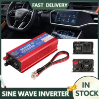 New Pure Sine Wave Inverter DC 12v to AC 220V 1000W 1600W 3000W 50Hz Voltage Transformer Power Converter Solar Inverter
