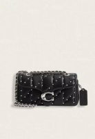 COACH Coach Tabby Shoulder Bag 20 With Pillow Quilting And Crystal Rivets Black