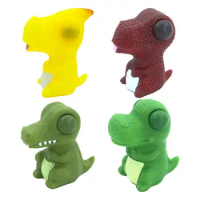Pop Eyes Squeeze Toy Mini Animal Squishes Toys Set Of 4 Fun Dinosaur Fidget Toys Stress Relief Poping Eyes Toys Christmas