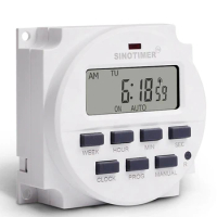 SINOTIMER TM618SH 220V Timer Switch Time Controller Automatic Cycle Timing Switch