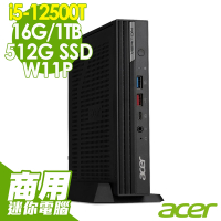 Acer VN4690G 迷你電腦 (i5-12500T/16G/512SSD+1TB/W11P)特仕