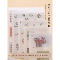 Album ảnh ép nhựa 3 inch, album ảnh lưu niệm dùng với máy chụp ảnh Instax, đựng thư/thẻ, ép nhựa; kí