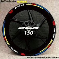 Motorcycle Wheel Hub Accessories For HONDA PCX PCX150 Reflective Waterproof Wheel Frame Decorative Outer and Inner Edge Film