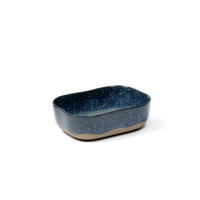 【SERAX】MERCI/N°6長方深盤/14.5cm/藍灰(比利時米其林餐瓷家飾)