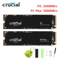 NEW SSD Crucial P3 Plus PCIe 4.0 500GB 1T 2TB SSD P3 4tb NVMe M.2 2280 Gaming solid state drive For Laptop Desktop 100% Original