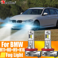 2x H11 H8 Led Fog Lights Headlight Canbus H16 H9 Car Bulb 6000K White Diode Driving Running Lamp 12v 55w For BMW F31 E84 E82 F10