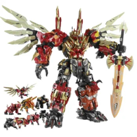 In Stock Transformation Cang-Toys Predaking Chiyou CT-CHIYOU Primary Colours Golden 8 in 1 Combiners