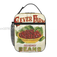 Clever Farms Beans Debbie Dewitt Lunch Tote Cooler Bags Thermal Bags Small Thermal Bag