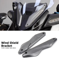 Motorcycle Accessories New Windscreen Aluminum Windshield Bracket For Yamaha X-MAX300 X-MAX 300 XMAX300 XMAX 300 2023 2024