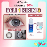 [Beli 1 Gratis 3] OKAKA Softlens Mata Lensa Normal Minus (0.00 s/d -5.00) Diameter 14.2 -14.5MM Pake