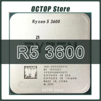 Ryzen 5 3600 R5 3600 3.6GHz Six-Core Twelve-Thread CPU Processor 7NM 65W L3=32M 100-000000031 Socket AM4