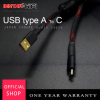 1PCS High Quality USB 2.0 Type A To Type C CANARE USB Cable For Audio DAC Heaphone Amplifier