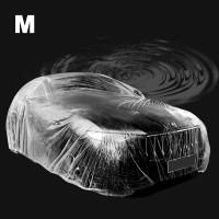 泰博思 M號 一次性透明車衣 防塵車罩 拋棄式車罩 防雨罩 汽車防塵套 防水防塵【G0091】