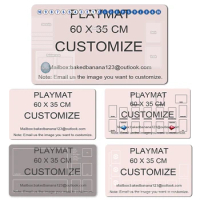 Custom Made - Board Game Customize TCG Playmat Mats Size 60X35cm Mousepad Play Mats Compatible for Digimon YuGiOh MTG Pokemon