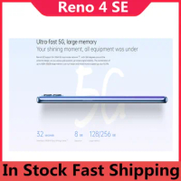DHL Fast Delivery Oppo Reno 4 SE 5G Cell Phone 6.43" AMOLED 60HZ 48.0MP 65W Super Charger Face ID Fingerprint Dimensity 720 OTA