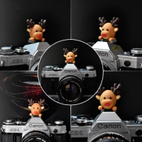 Camera hot shoe Cartoon Protective cover reindeer for canon 5DIV EOSR nikon D850 D800 sony A7R4 A7R3 fuji xt3 xt30 xt20