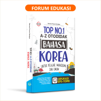 BUKU TOP NO. 1 A - Z OTODIDAK BAHASA KOREA (BAELAJAR TATA BAHASA, PERCAKAPAN, TATA KALIMAT, DAN KEBU