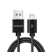 【Soodatek】USB2.0 A 對 lightning 充電傳輸線(1m)