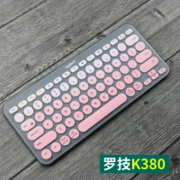 Wireless Keyboard Cover for Logitech K380 Wireless Colorful US Soft Silicone Film Case Slim Thin English Keyboard Protector