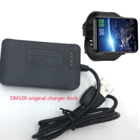 dm100 smart watch original charging dock base charger cable for LEMT 4g Smartwatch data Cable adapter screen protector film