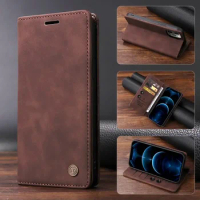 S23 S22 S21 S20 S24 Ultra Fe S10 S9 S8 Plus Case For Samsung Galaxy Note 9 10 Plus 20 Ultra Flip Leather Wallet Case