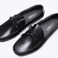 New summer Breathable fashion slip on boat shoes soft leather men's shoes casual shoes for men Doug shoes