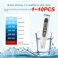 1~10PCS Meter Digital Water Tester 0-9990ppm Drinking Water Quality Analyzer Monitor Filter Rapid Test Aquarium Hydroponics