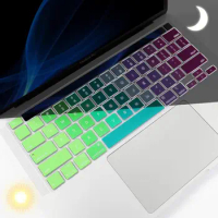 Keyboard Cover Skin for 2020 MacBook Pro 13 inch A2338 M1 A2251 A2289 and 2019 MacBook Pro 16 inch A2141 with Touch Bar &amp; ID