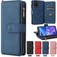Zipper Wallet Case For Samsung Z Fold 4 Fold3 5G Multi Card Slot Leather Magnet Cover for Samsung Galaxy Z Fold4 Case Z Fold 3
