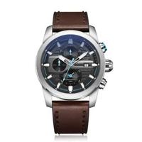Jam Tangan AC Chronograph Pria 6562 Stainless Steel / Leather / Kulit Original Garansi Resmi LEATHER