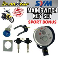 SPORT BONUS SYM Mainswitch Key Set Main Switch Kunci Suis Complete Set 100% Quality Terjamin