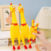 (Mua 5 rẻ hơn 1)Combo 1-5 con Gà Đồ Chơi xả stress con gà la hét éc éc 3 size