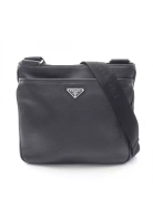 Prada Pre-Loved Prada VITTELO CITY Shoulder bag leather black